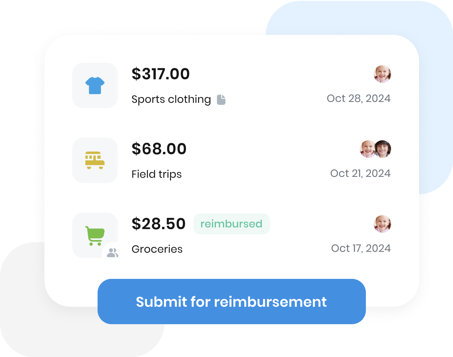 Expense Log & Reimbursements